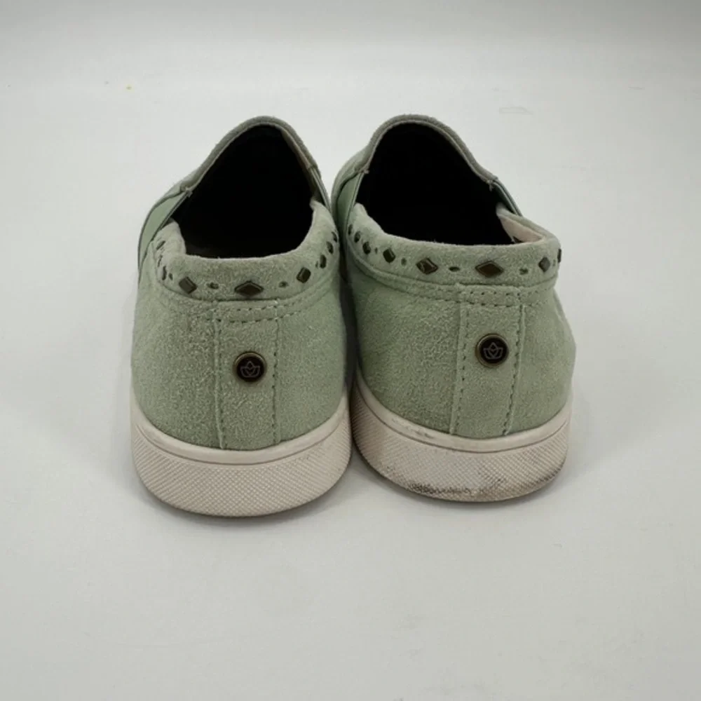 Men's Slip-On Casual Shoe in Sage Green